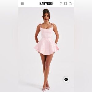 Babyboo Blush Pink Playsuit Mini Dress